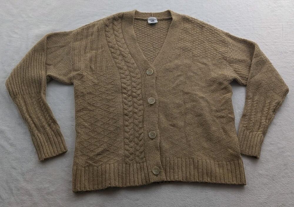 Cabi Women's Size Small Cardigan Full Button Sweater Tan Style 4474